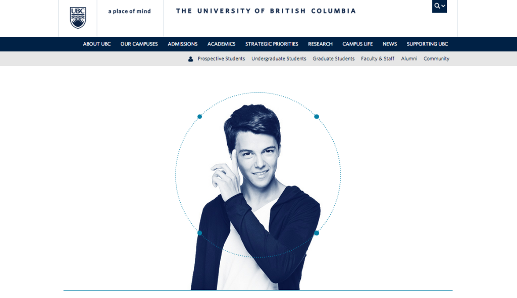 University of British Columbia screenshot