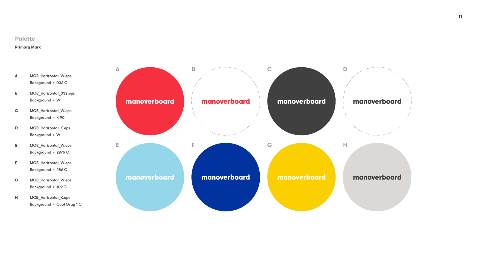 colour page from brand guidelines